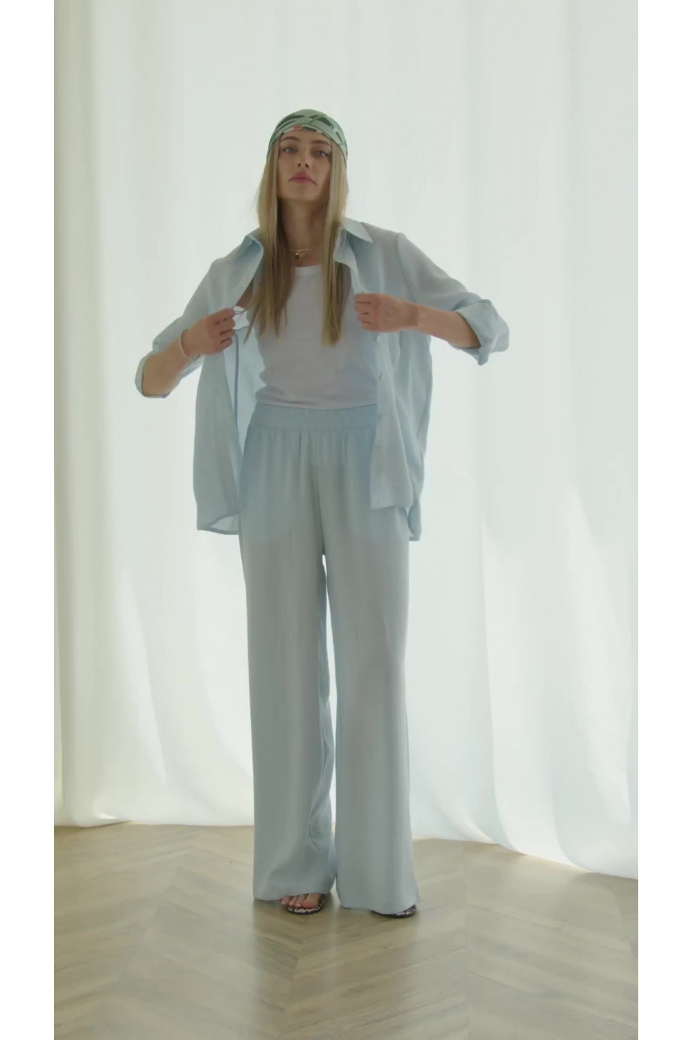 Брюки 6653 Голубой