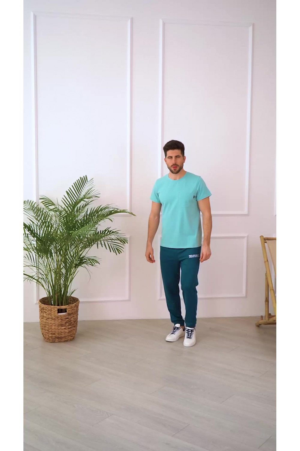 Футболка 2005 Серо-голубой