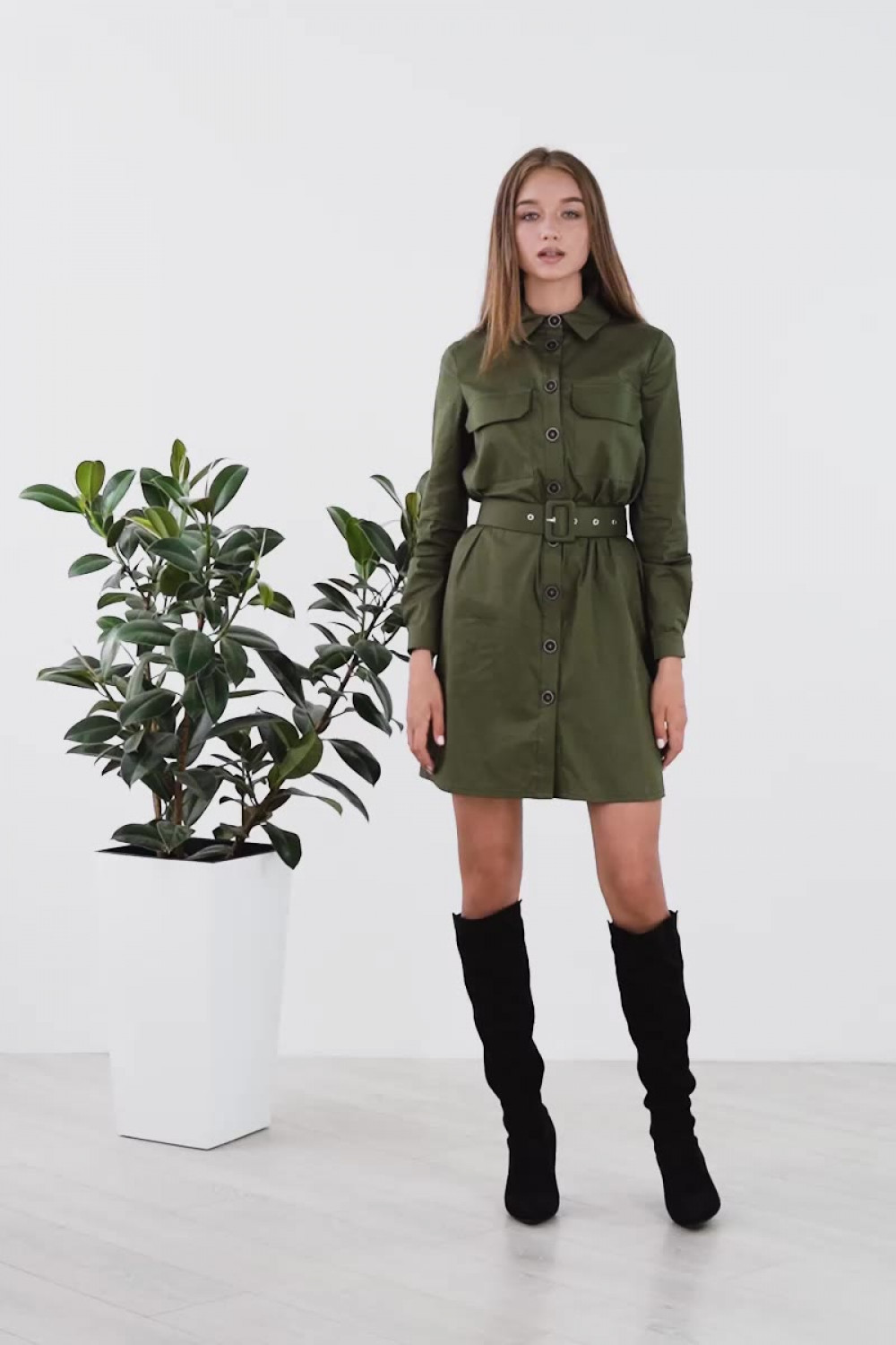 Платье 5909 Хаки