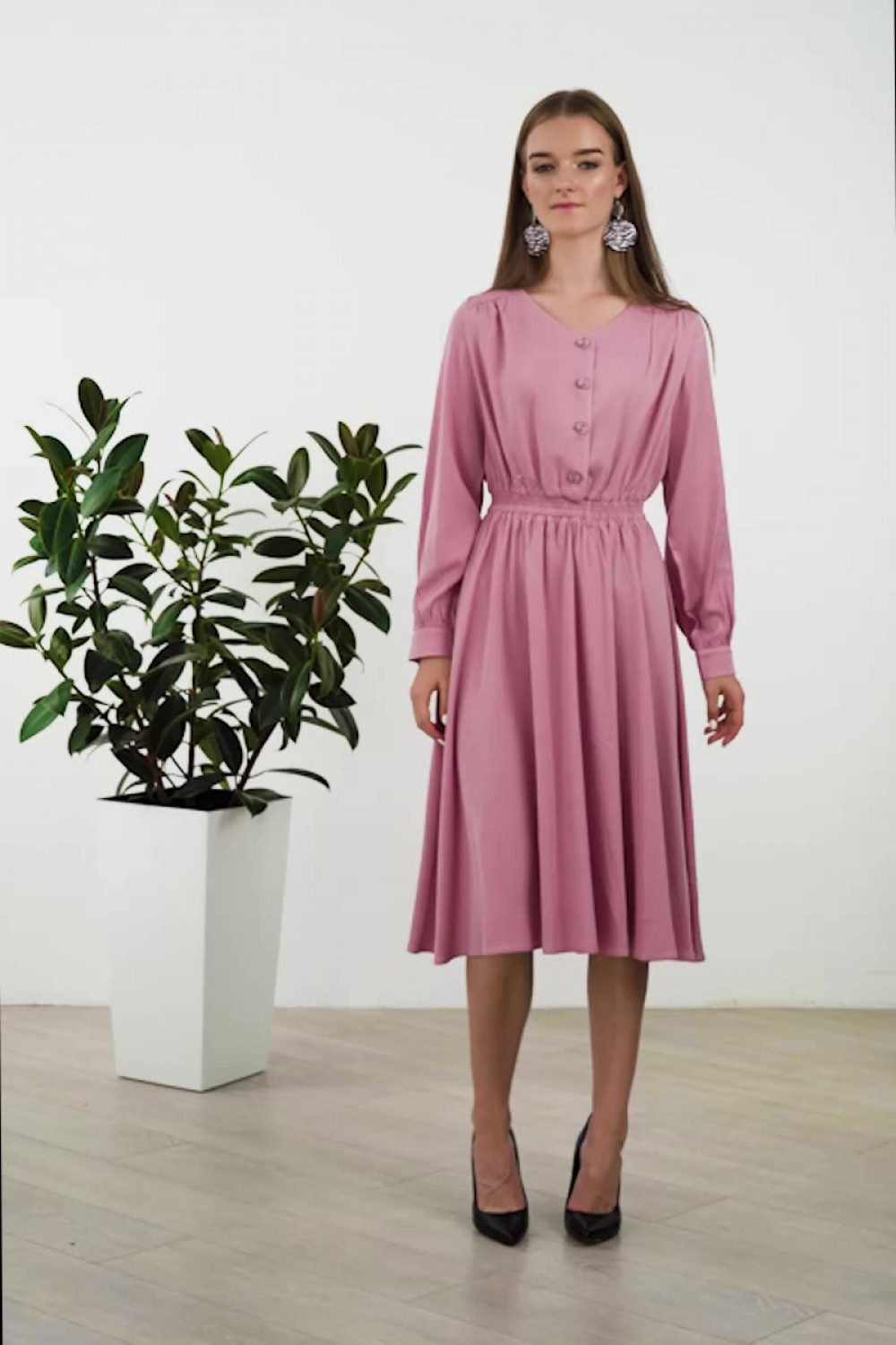 Платье 5936 Фрезовый