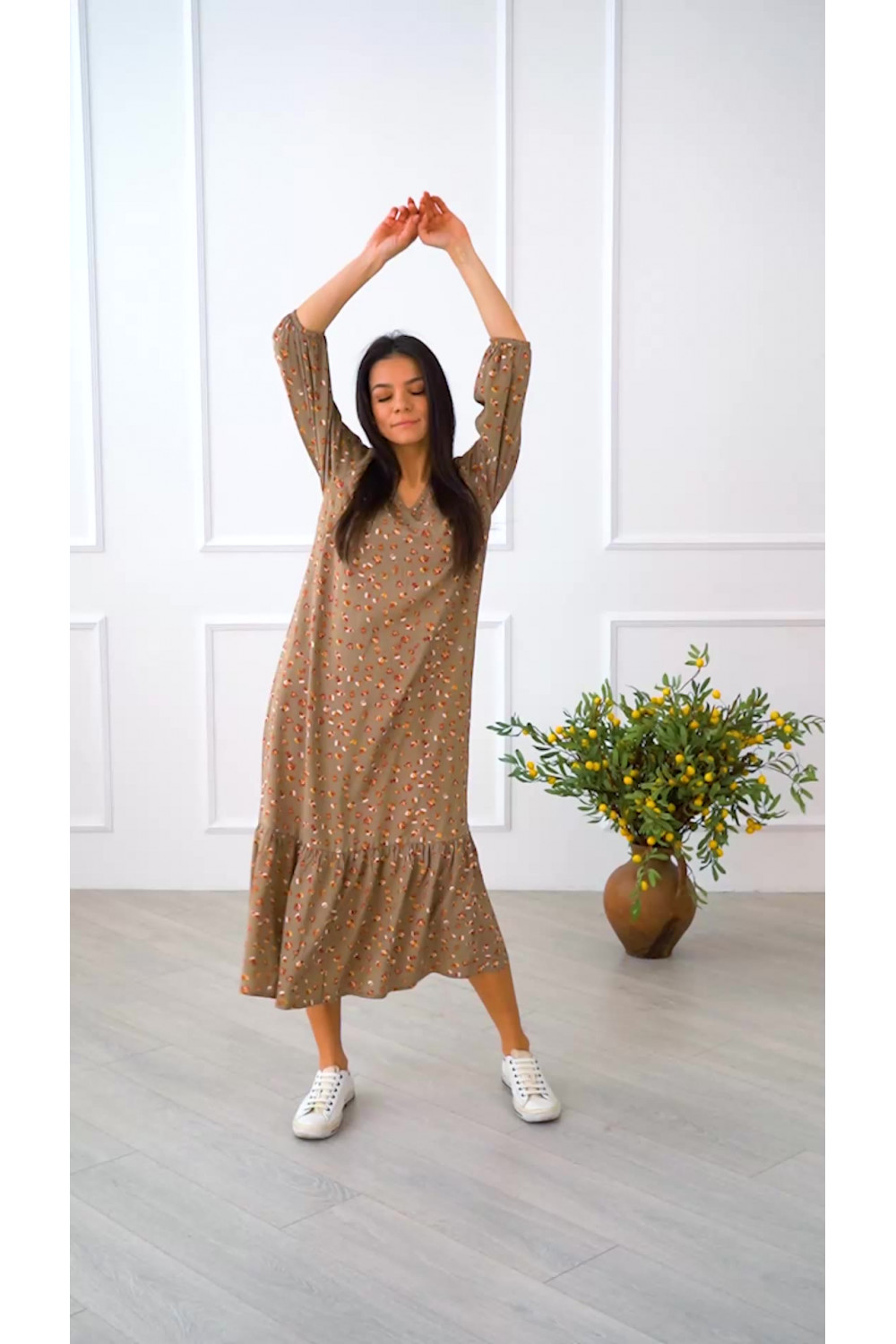 Платье 6005 Бежевый