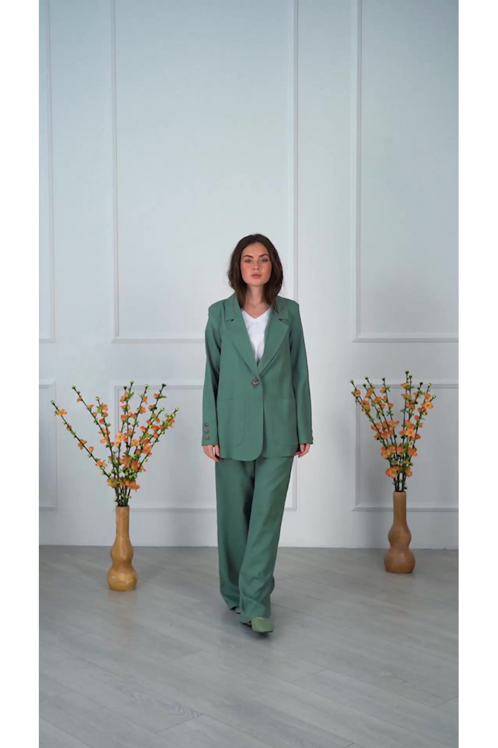 Пиджак 6035 Оливковый