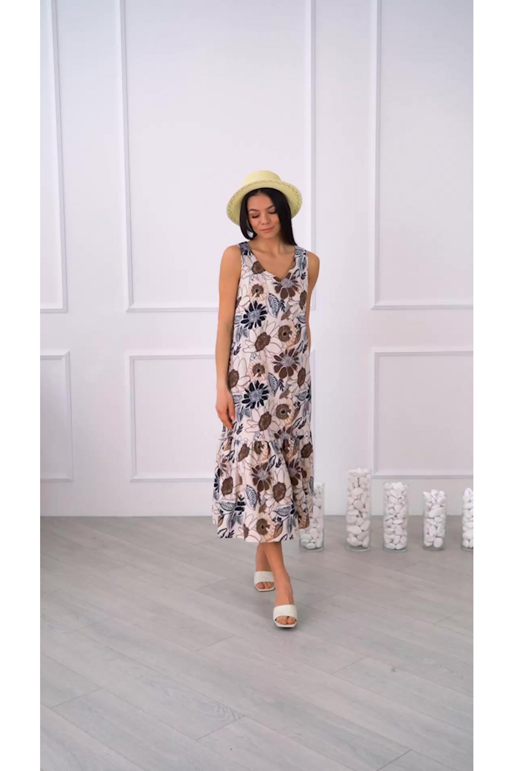 Платье 6043 Бежевый