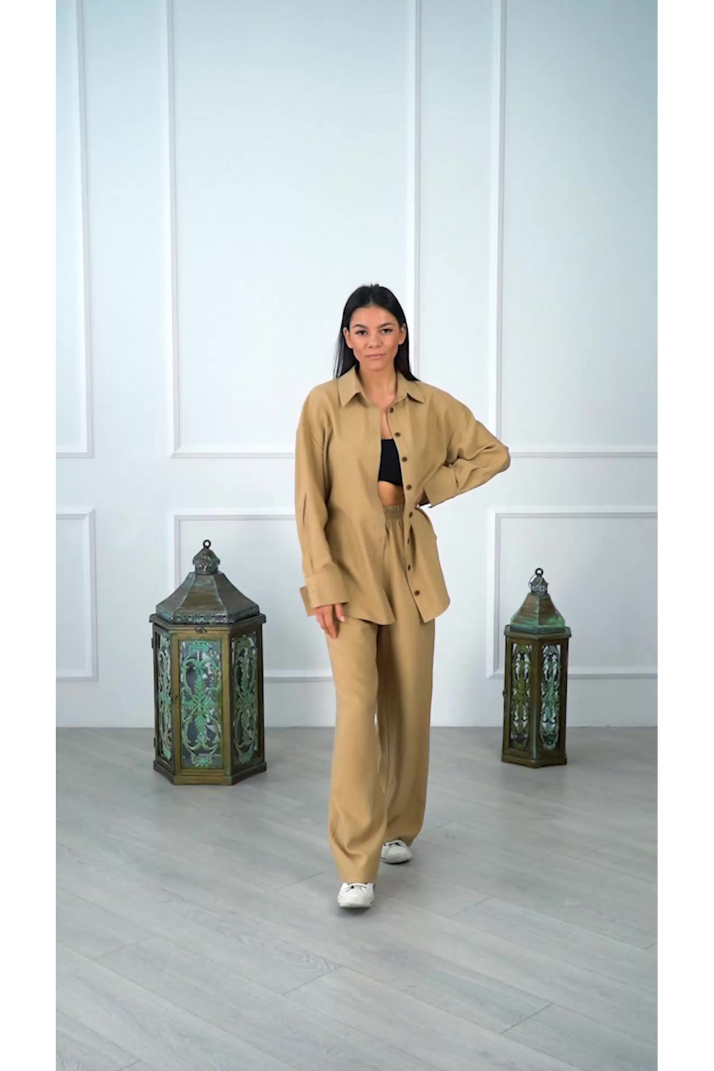 Костюм 6044 Бежевый