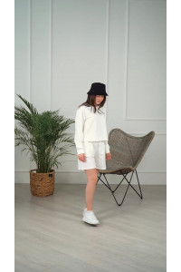 Спортивный костюм 6069 Молочный