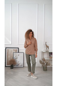 Блуза 6102 Бежевый