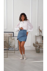 Юбка 6121 Серо-голубой