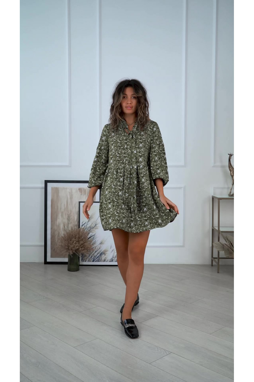 Платье 6116 Оливковый