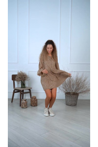 Платье 6122 Бежевый
