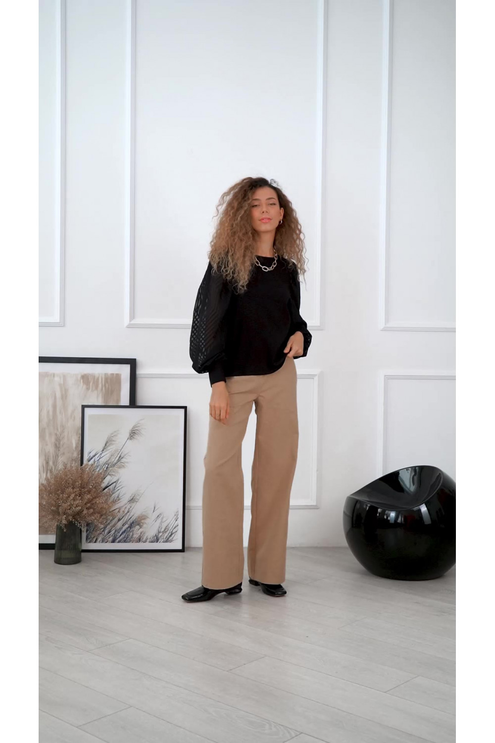 Блуза 6113 Черный