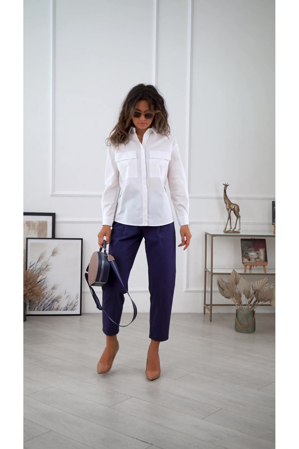 Блуза 6102 Молочный