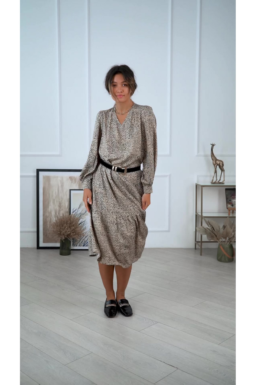 Платье 6128 Бежевый