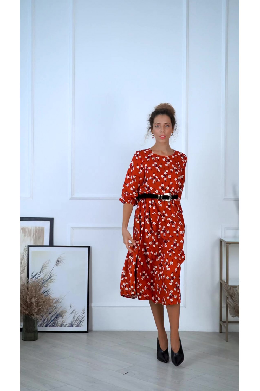 Платье 6129/1 Кирпичный